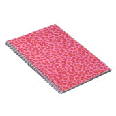 ピンクのヒョウ柄スパイラルノート ノートブック (右側)