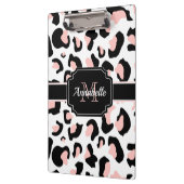 ピンクのヒョウ柄 クリップボード (左)