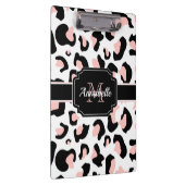 ピンクのヒョウ柄 クリップボード (右)