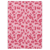 ピンクのヒョウ柄 クリップボード (裏面)