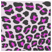 ピンクのヒョウ柄 ファブリック (クローズアップ)