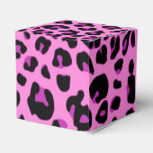 ピンクのヒョウ柄 フェイバーボックス (裏面サイド)