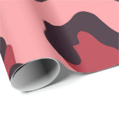 ピンクのヒョウ柄 ラッピングペーパー (ロールコーナー)