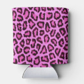 ピンクのヒョウ柄 缶クーラー (裏面)