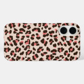 ピンクのヒョウ柄 Case-Mate iPhoneケース (裏面 (横))