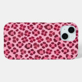 ピンクのヒョウ柄 Case-Mate iPhoneケース (裏面 (横))