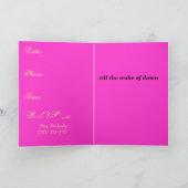 ピンクのヒョウ、ロックスターのようなパーティーのように… 招待状 (内部)