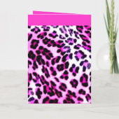 ピンクのヒョウ、ロックスターのようなパーティーのように… 招待状 (裏面)