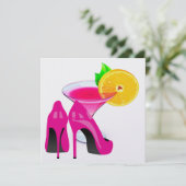 ピンクのヒールとカクテル - カクテルパーティ - SRF 招待状 (スタンド正面)