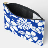 ピンクのビキニ模様(青王室の) アクセサリーポーチ (見開き)