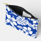 ピンクのビキニ模様(青王室の) アクセサリーポーチ (見開き)