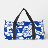 ピンクのビキニ模様(青王室の) ダッフルバッグ (正面)