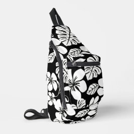 ピンクのビキニ模様（黒） スリングバッグ