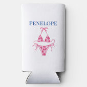 ピンクのビキニ バチュロレッテ パーティー シップ シップ フーレイ スリム缶クーラー (裏面)