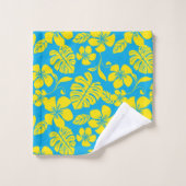 ピンクのビキニ（ブルー/イエロー）バスタオルセット バスタオルセット (ウォッシュタオル)