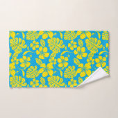 ピンクのビキニ（ブルー/イエロー）バスタオルセット バスタオルセット (ハンドタオル)