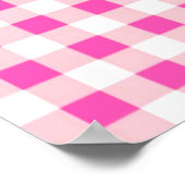 ピンクのビシーのポスターのフクロウの家族 ポスター (角)