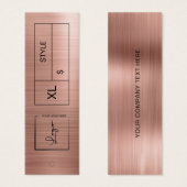 ピンクのビジネスロゴ価格ラベルのつるラベル (正面&裏面)