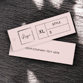 ピンクのビジネスロゴ価格ラベルのつるラベル