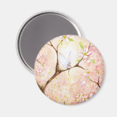 ピンクのビューブロッサム マグネット (正面/裏面)