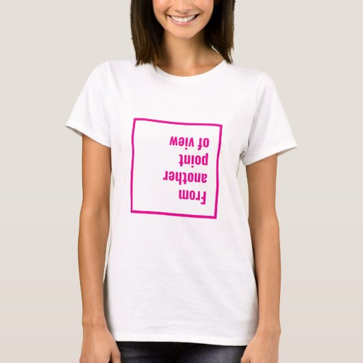 ピンクのビューポイントTシャツ Tシャツ (正面)