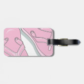 ピンクのビーチサンダル ラゲッジタグ (裏面横)