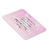 ピンクのビーチヒトデの結婚式は日付磁石を保存 マグネット (右側)