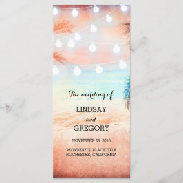 ピンクのビーチ結婚式番組 プログラム