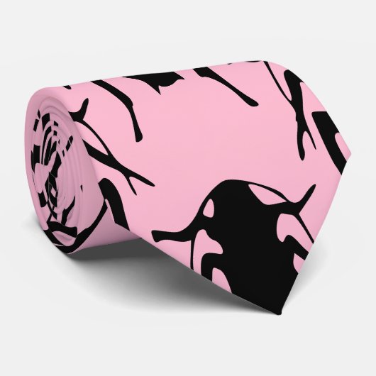 ピンクのビーチ ネクタイ (ロール)