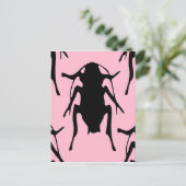 ピンクのビーチ ポストカード (スタンド正面)