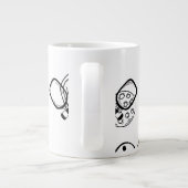 ピンクのピクレボールプレイヤーへの贈り物 ジャンボコーヒーマグカップ (裏面)