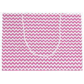 ピンクのピグイースターをサディ～かわいいガーリーかわいい ラージペーパーバッグ (裏面)