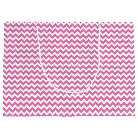 ピンクのピグイースターをサディ～かわいいガーリーかわいい ラージペーパーバッグ (裏面)