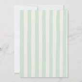 ピンクのピックルボール レトロ エレガント バースデーパーティー 招待状 (裏面)