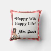 ピンクのピナップ・バチェロレッテ クッション (裏面)