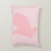 ピンクのピンクのバニー アクセントクッション (裏面(縦))