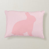 ピンクのピンクのバニー アクセントクッション (裏面)