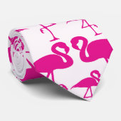 ピンクのピンクのフラミンゴ ネクタイ (ロール)