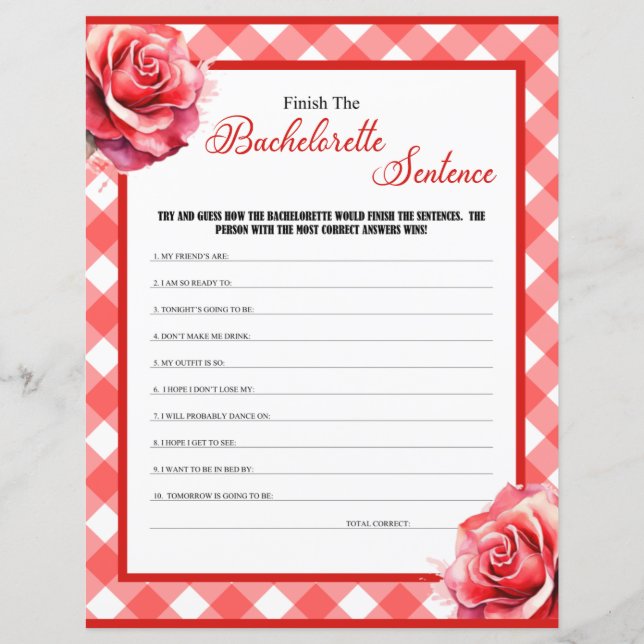 ピンクのピンナップバチェロレッテがSentence Gameを終了 (正面)