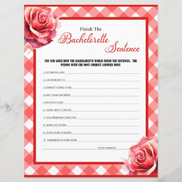 ピンクのピンナップバチェロレッテがSentence Gameを終了