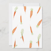 ピンクのピーター・ラビットのベビーシャワー 招待状 (裏面)