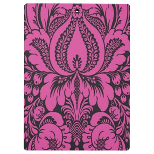 ピンクのファンタジーフローラクリップボード クリップボード (裏面)