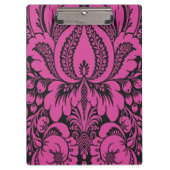 ピンクのファンタジーフローラクリップボード クリップボード (正面)