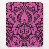 ピンクのファンタジーフローラマウスパッド マウスパッド (正面)