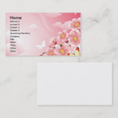 ピンクのファンタジー 名刺 (正面/裏面)