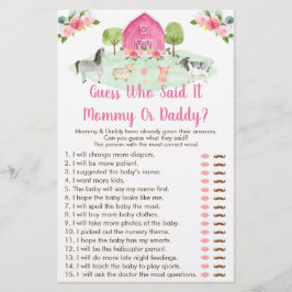 ピンクのファームフローラ推測それがシャワーのゲームを言った