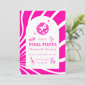 ピンクのフィナーレフィエスタ！ブライズウィークエンド招待状 招待状 (スタンド正面)