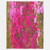 ピンクのフィールド フリースブランケット (正面)