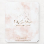 ピンクのフェミニンなボディスカルプティング・コンタリングスパ マウスパッド (正面)