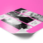 ピンクのフォト文字テンプレート – 任意のギフトに転送 フォトプリント (角)